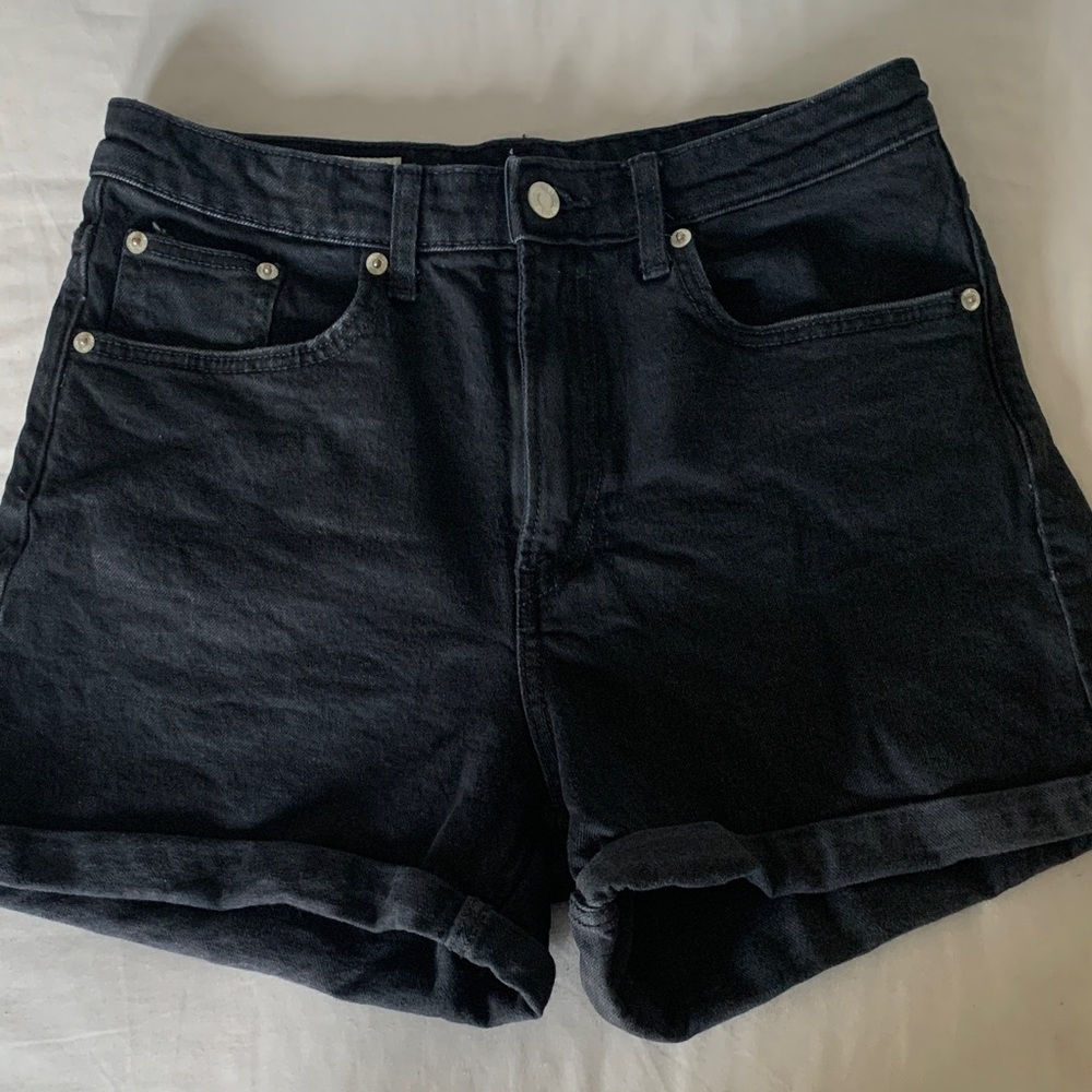 Zara Black Jean Shorts